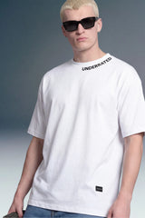 Pack of 2 Underrated Curve White Oversized Fit T-Shirts