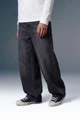 Faded Black Men's Baggy Jeans