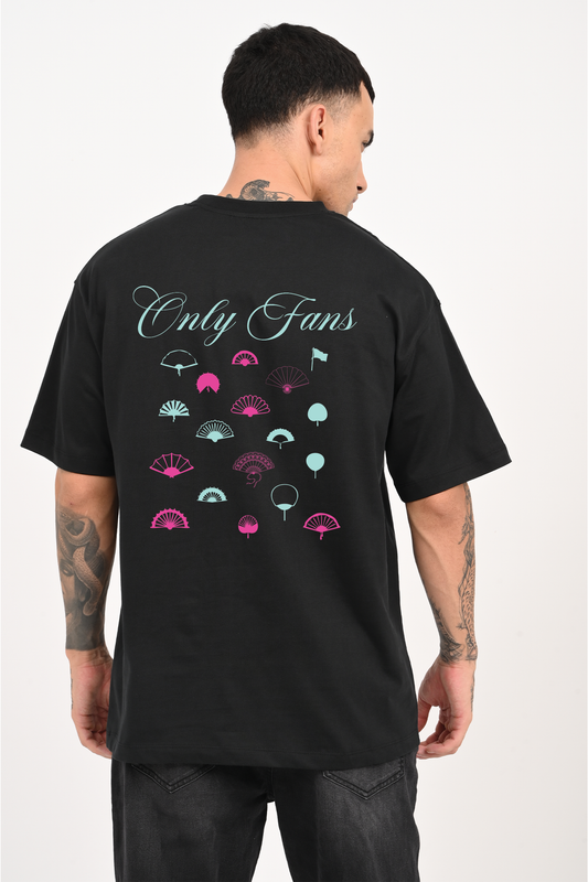 Only Fans Black Oversized T-shirt Men
