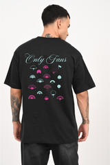 Only Fans Black Oversized T-shirt Men