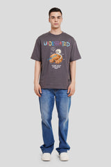 Only Drip Dark Grey Printed T-Shirt