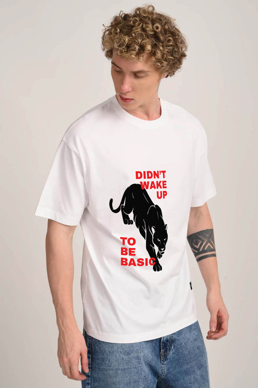 Panther white Oversized T-shirt Men