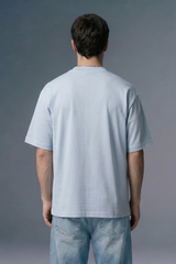 Urban Edge Sky Blue Oversized T-shirt