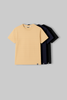 Pack of 3 Regular T-shirts - Beige/Navy/Black