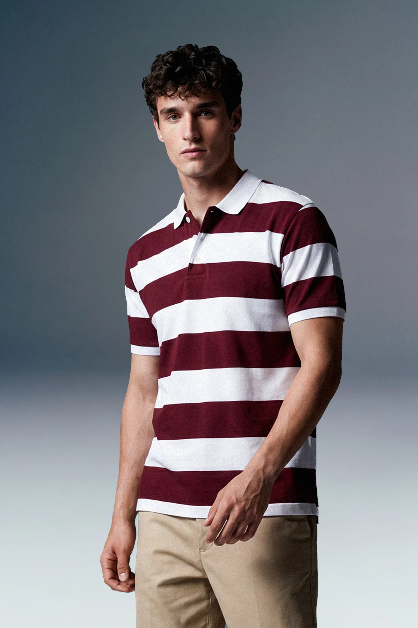 Maroon Rugby Polo T-Shirt