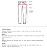 Measurement Guide Of Men Bootcut Fit Denim