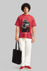 Snooper Dog Red Oversized Fit T-Shirt Men Pic 2