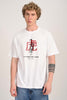 Japanese Tiger White Oversized Fit T-Shirt Men Pic 1