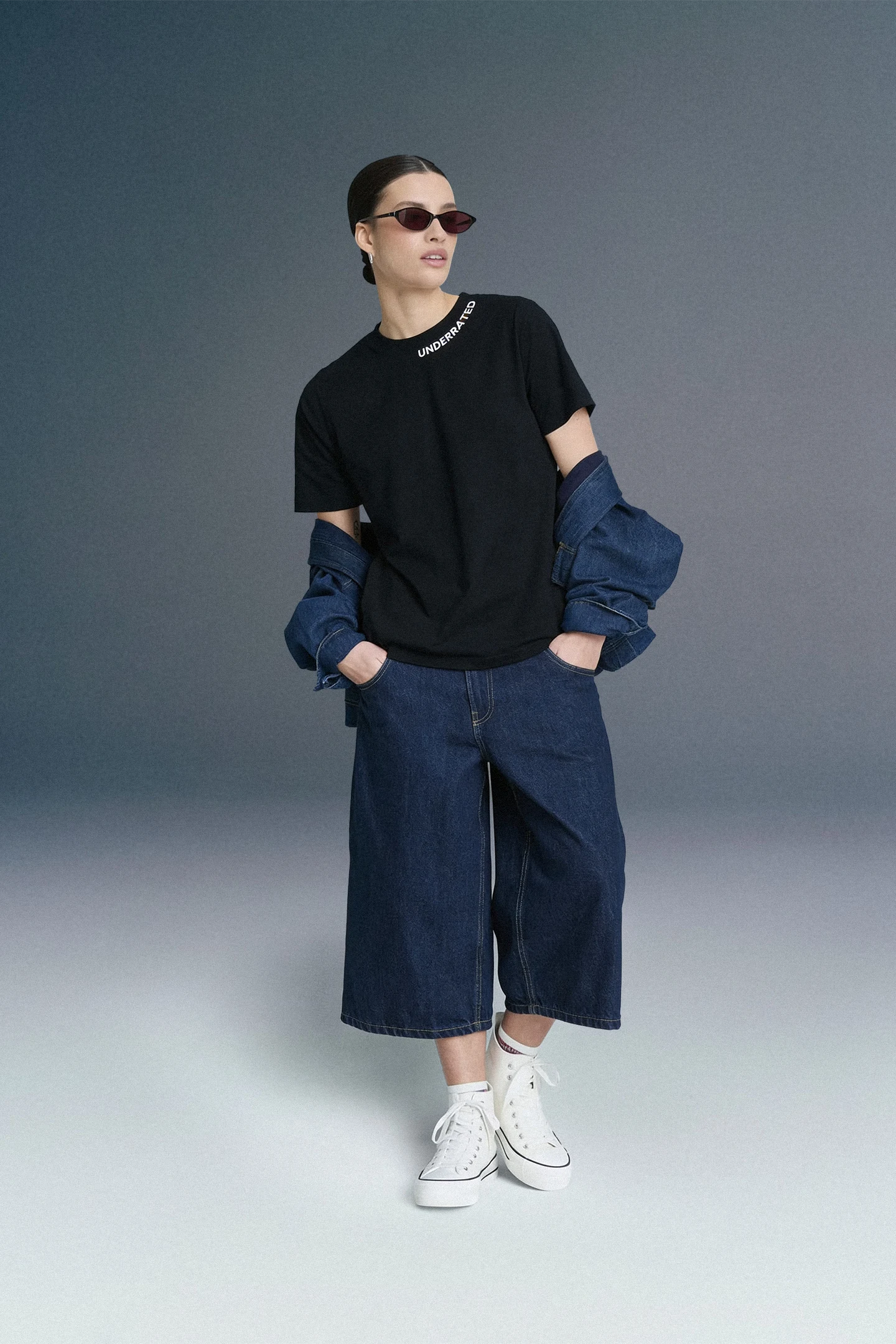 Underrated Curve Black Boyfriend Fit T-shirt