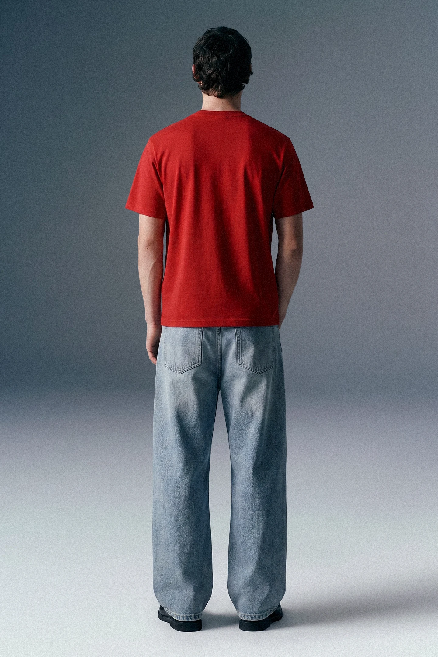 Underrated Curve Red Regular Fit T-shirt