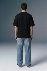Minimal Logo Black Oversized T-shirt