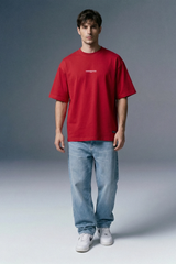 Visionary Red Oversized T-shirt
