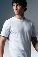 Solid White Half Sleeves T-Shirt For Men Regular Fit