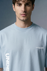 Urban Edge Sky Blue Oversized T-shirt