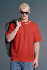 Underrated Curve Red Oversized T-shirt (UNISEX)