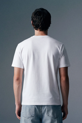 Solid White Half Sleeves T-Shirt For Men Regular Fit